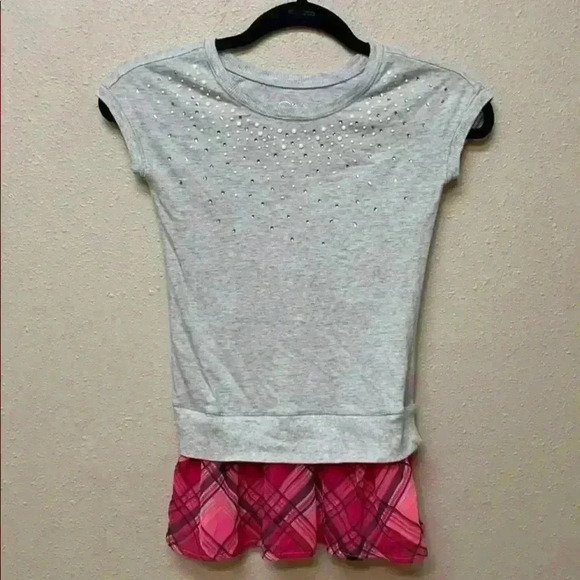 JUSTICE Girls Embellished T-Shirt w/ Ruffle - Picture 1 of 5